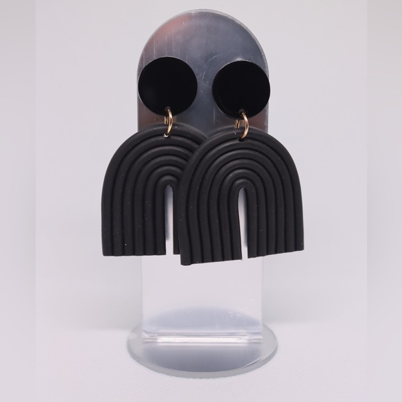 #001 Rainbow clay earrings - Picture 5 of 5